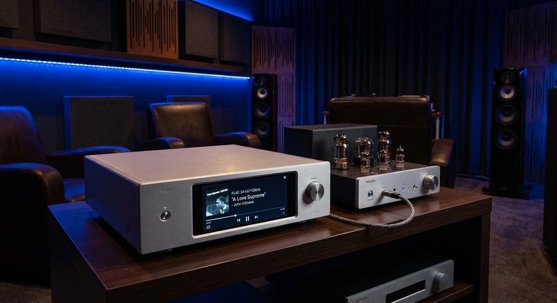 Netzwerk-Streamer mit Hi-Res Audio Display